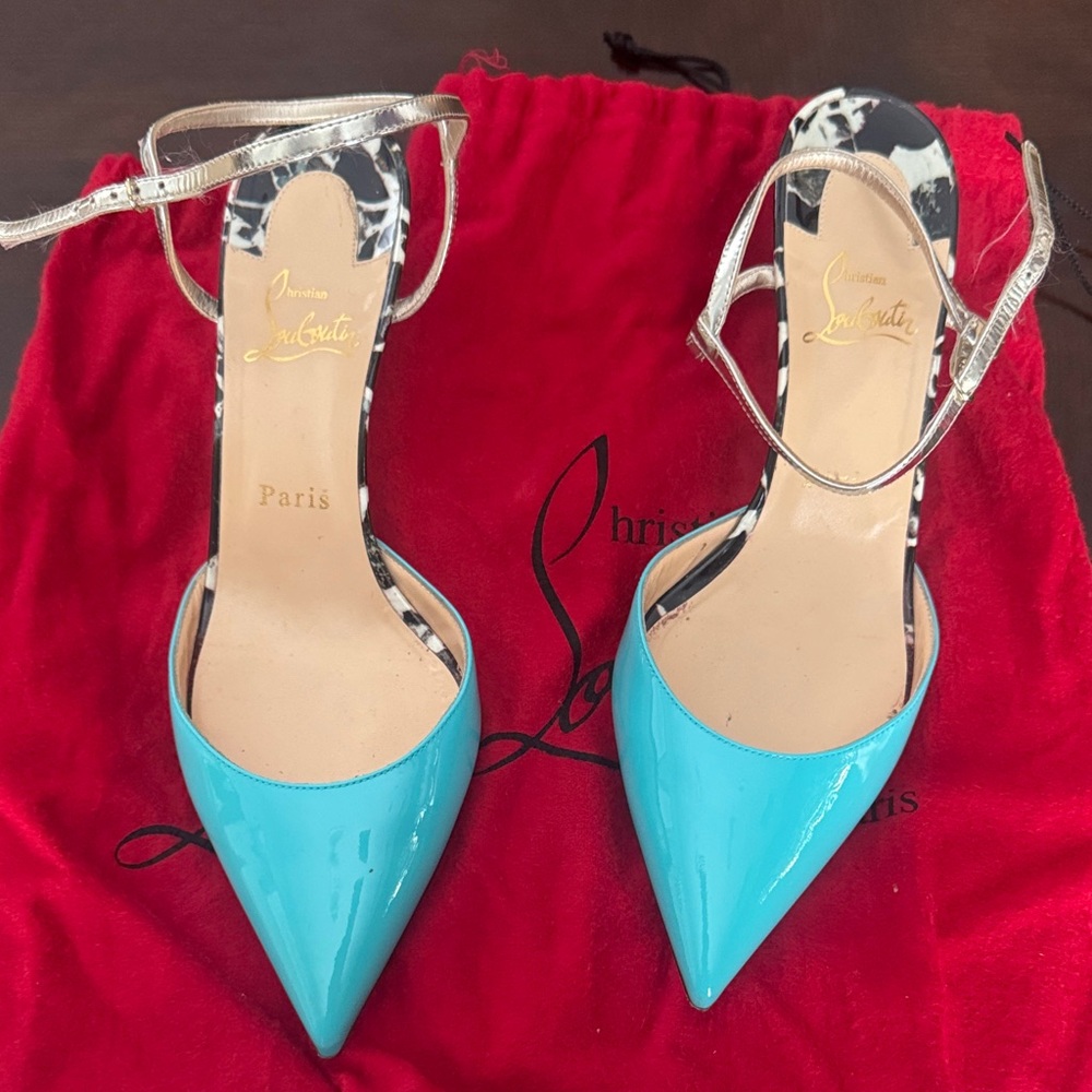 Christian Louboutin Rivierina 55 Patent/Specchio/Pay Carrare